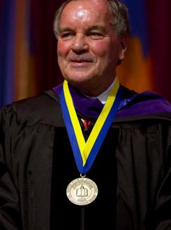 Richard M. Daley receives North Park University's David Nyvall Medallion for Distinguished Service to the People of Chicago. 