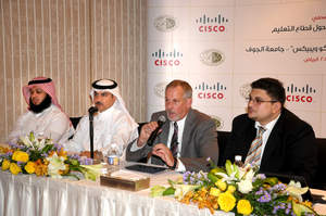 Cisco and  Al Jouf University hosted a press conference to announce that Al Jouf University has deployed Cisco WebEx enterprise collaboration solutions for efficient yet cost-effective and highly secure e-learning. 
