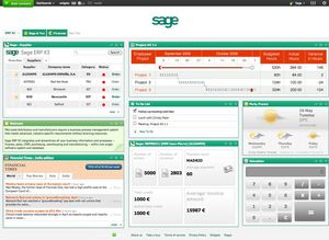 Through the Sage Enterprise WebTopT, ease of use and collaboration are enhanced with mobile access to key areas.