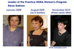 Elena Gakkel before and after Practice HORA