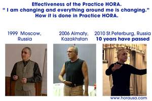Footage from three video documentaries of Master HORA, the creator of the Evolutionary-Meditation