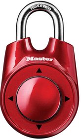 Master Lock's innovative 1500iD Speed Dial(TM) Set-Your-Own Combination Lock opens on directional movements instead of a standard rotary dial.