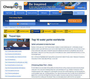 Cheapflights.ca Top 10 Water Parks Worldwide