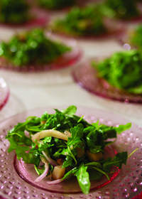 Roasted Fennel, Pear and Arugula Salad with Balsamic-Grape Vinaigrette