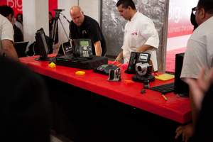 Buddy Valastro and his team set up his 'Technology Cake' for business communications provider Avaya, complete with working videoconferencing equipment. As seen on TLC Network's hit TV show 'Cake Boss.'