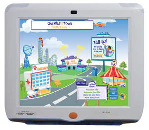 The multi-function patient terminal delivers Interactive Patient Care at the bedside.