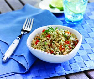 Quinoa Pilaf with Almonds and Apricots