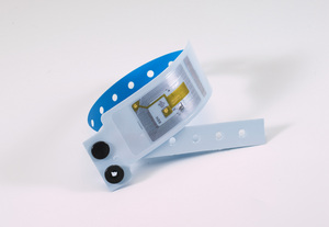 A photo showing the RFID technology behind PDC - St. John's Patented Smart Band RFID Wristband.
