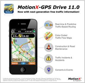 MotionX(R)-GPS Drive for the iPhone; Now with Live Traffic