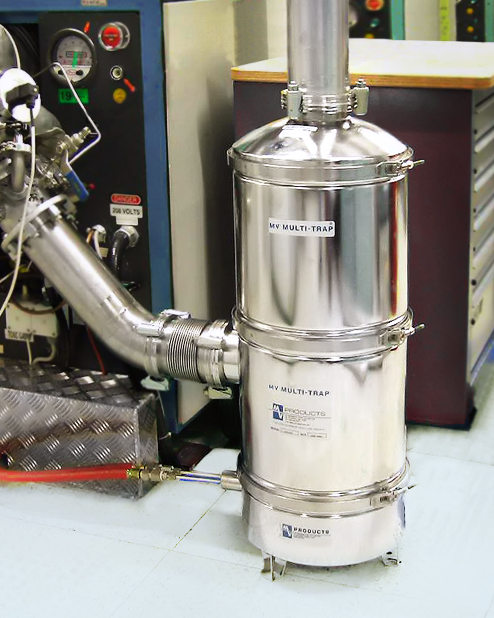 MV Products' Vacuum Pump Inlet or Exhaust Trap for LPCVD, PECVD, and