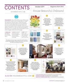 Making it easy for readers to identify the editorial embedded with the Digimarc Discover technology, House Beautiful will include a special Table of Contents in every issue that specifically highlights the digitally watermarked features. 