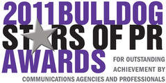 Bhava Communications is named New Agency of the Year: Gold Status by Bulldog Reporter in the 2011 Bulldog Stars of PR Awards.