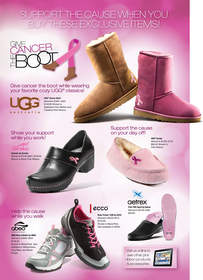 The 'Walking for Hope' Exclusive Pink Ribbon Collection from The Walking Company.