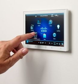 Cisco touch screen installed in the NEXT Living EcoSuite