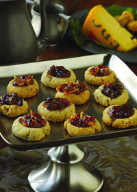 Savory Jarlsberg Thumbprints with Fig-Pepper Jelly