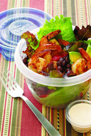 Spicy Tequila Lime Shrimp Salad