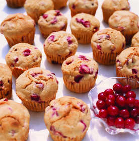 Cranberry Oat Bran Muffins