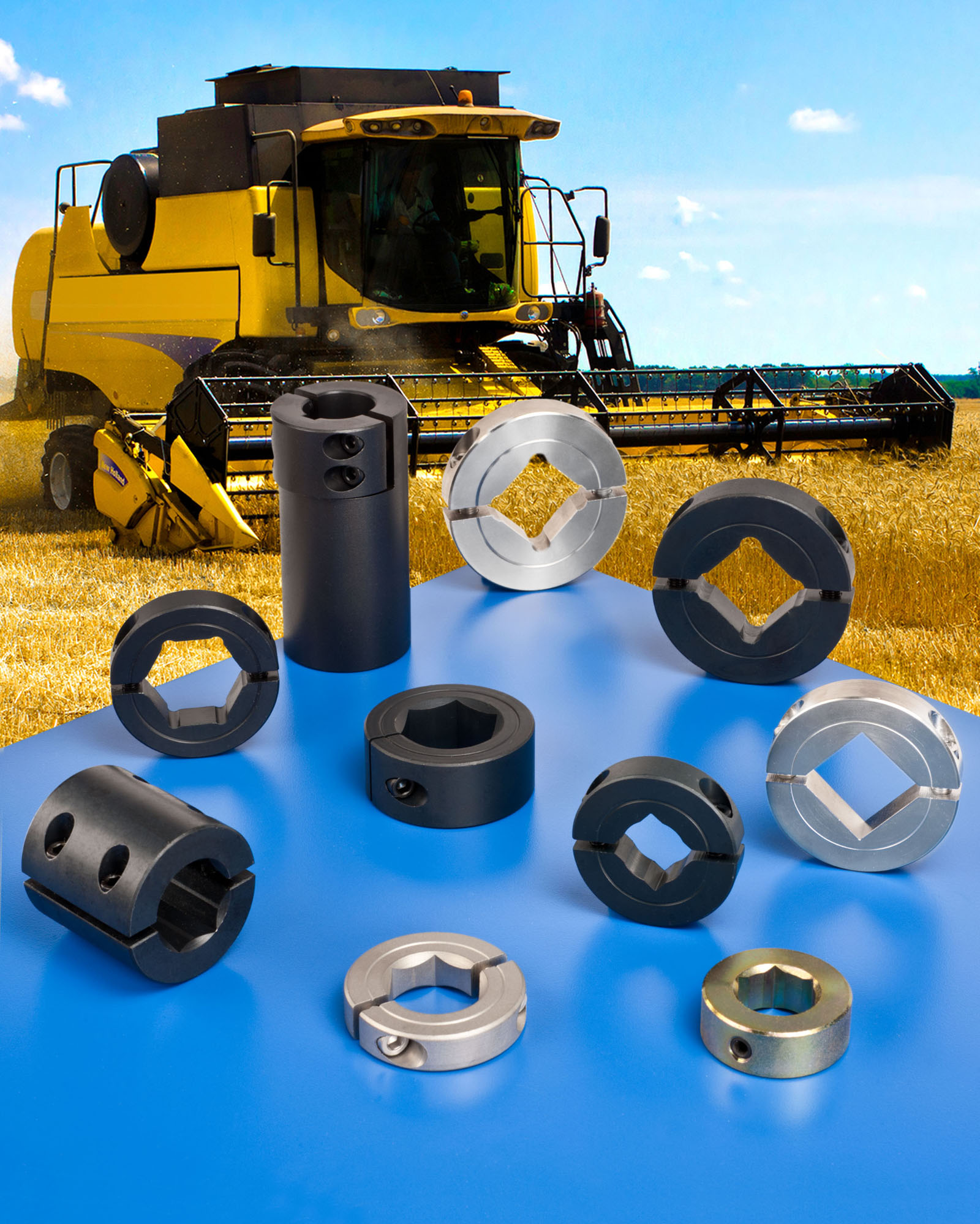 Shaft Collars & Rigid Shaft Couplings From Stafford for Farm Equipment