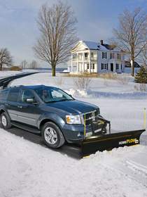 The HomePlow by Meyer provides a convenient and safe way to clear long driveways in a matter of minutes.