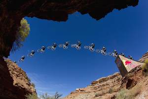 Athletes compete at Red Bull Rampage in 2011.