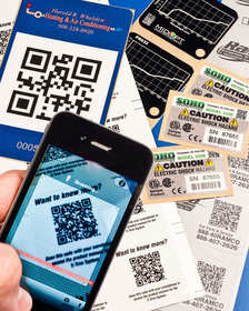 NFi QR Code Labels are fully integrated product I.D. labels