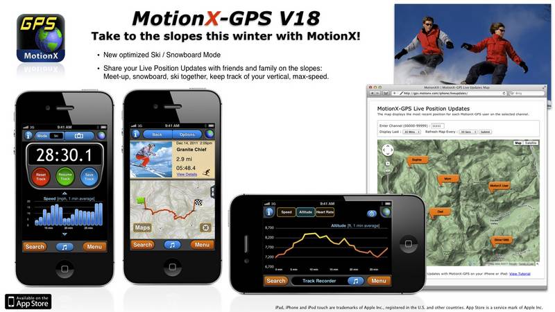 Sømand ret pen iPhone MotionX(R)-GPS App Now Optimized for Skiing and