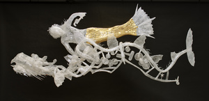 David Kleeman from Indianapolis was awarded $500 as a first runner up in the 2011 Scotch Off the Roll Tape Sculpture Contest for his creation, 'The Mermaid Mechanic, Her Clockwork Sea Dragon and the Missing Wrench.' 