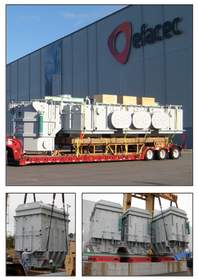 Efacec USA's 700 MVA electrical transformer can be shipped in four separate pieces, which helps utilities overcome significant transportation challenges.