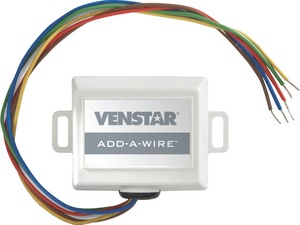 Venstar(R), a leading thermostat and energy management systems supplier, today announced the Add-A-Wire(TM) thermostat accessory, allowing for the easy addition of extra wiring to virtually any 24-volt thermostat in applications where additional wiring otherwise cannot be added.
