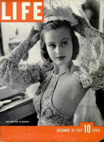 Hope Chandler Hearst featured on the cover of LIFE Magazine, December 20, 1937.
