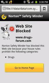 Blocked website