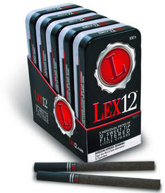 LEX12 premium little cigars in JL Packaging metal tins
