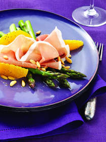 Asparagus, Orange and Prosciutto di San Daniele Salad