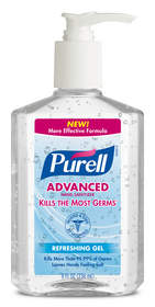Just one squirt of Purell Advanced kills as many germs as two squirts of any other national brand.