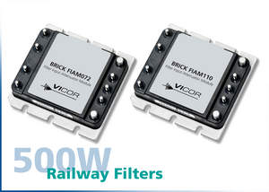 Vicor's new 500W FIAM filter modules for railway applications