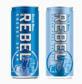 Dutch Bros. Blue Rebel, Regular and Sugar-Free