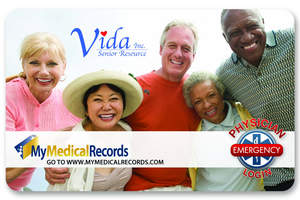VIDA Senior Resource - MyMedicalRecords Personal Health Record Card