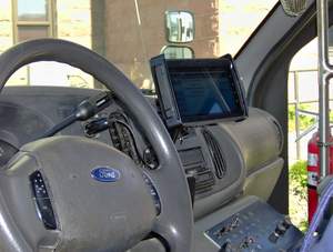 The Tablets can be mounted with different options, depending on agency preference and vehicle requirements.