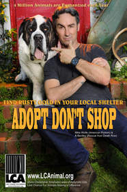 American Pickers' Mike Wolfe (History Channel) featured in Last Chance for Animals' 'Adopt, Don't Shop!' PSA by Christopher Ameruoso.