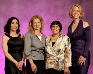 Anita Borg Institute Women of Vision and Top Company Award Winners: Jennifer Chayes, Yvonne Schneider, Sarita Adve, Sarah Revi Sterling