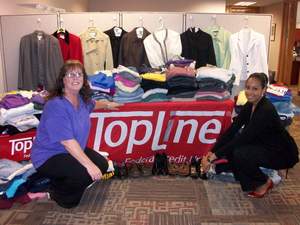TopLine employees donate over 1,200 items to help Community Emergency Assistance Program's (CEAP) Clothing Closet
