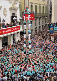 Castellers de Vilafranca Human Tower performance