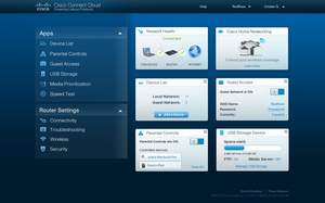 Cisco Connect Cloud Software User Interface for Linksys Smart Wi-Fi Routers