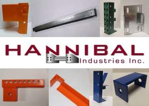 The Hannibal Industries products pictured above are now available through Grainger, including: Roll Form Step Beam; Hat Section; Roll Form Frame; Roll Form Row Spacer; Channel Beam; Structural Bolted Safety Support, Structural Frame and Structural Row Spacer. 