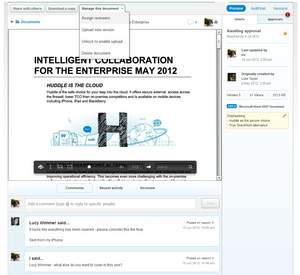 All new Huddle brings together content and conversation on one streamlined page to enable more efficient working.