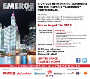 EMERGE Networking Series Hosted by Poder Hispanic Announces Next Stop: Chicago on August 16