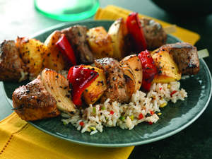 Caribbean Pork Kabobs