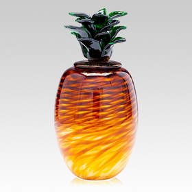 Pineapple Cremation Urn, Glass Pineapple Cremation Urn, Glass Urns, Memorial Urns, Funeral Urns