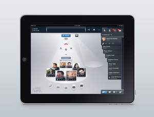 Avaya Flare Experience on iPad with the new, Avaya Aura Conferencing 7.0 enables one-stop communications and multimodal collaboration, voice, document sharing, IM/presence, email and consolidated corporate and personal directories.