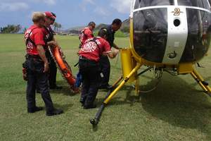 Honolulu Search & Rescue team coordinating with the Coast Guard.